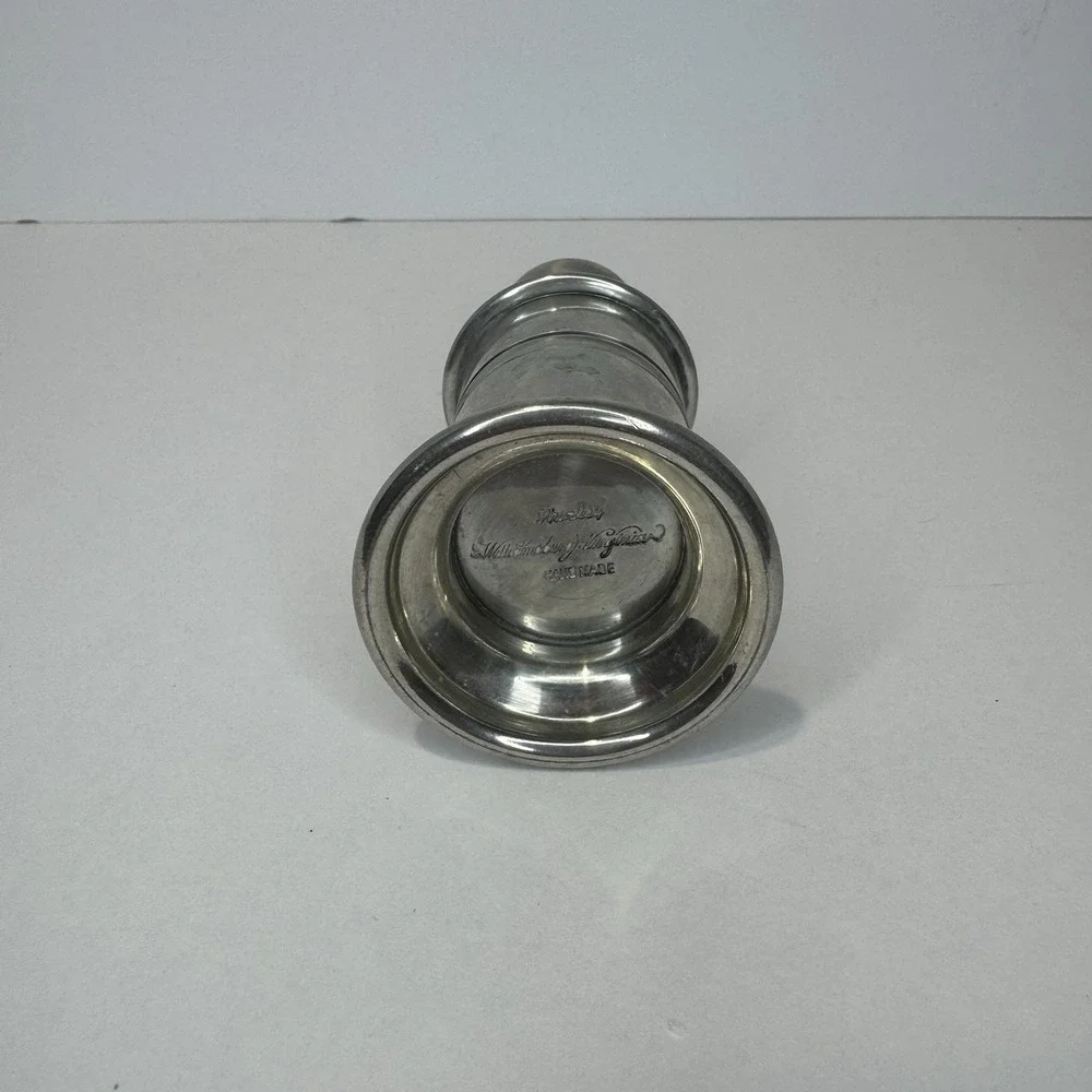 Vintage Shirley Williamsburg Virginia Handmade Pewter Salt Shaker